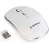 Myš GEMBIRD MUSW-4B-01-W, bílá, bezdrátová, USB nano receiver