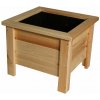 Krušnohorský nábytok Drevený kvetináč 3KV1 Maceta 40 x 40 x 37 cm prírodný