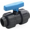 Bazénový PVC 2-cestný guľový ventil Plimat 40 mm HD, lepenie / lepenie