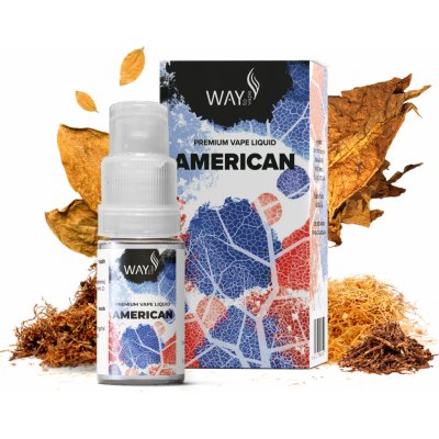 WAY to Vape American objem: 10ml, nikotín/ml: 0mg