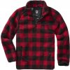 BRANDIT bunda Teddyfleece Troyer Červeno-čierna Veľkosť: M
