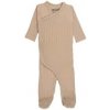 LODGER Novorodenecký overal Jumper Newborn Seersucker Beige
