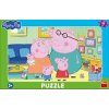 Puzzle 15 Peppa Pig v obývacím pokoji deskové