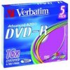 DVD-R Verbatim 4,7GB slim color 5ks (DDM47VET5GX5)