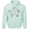 Kameň nožnice papier Spock - Oversized mikina pánska Moon - kratšia + širšia - 3XL ( Frost )
