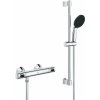 GROHE Precision Flow nástenný sprchový termostat, ručná sprcha 1jet EcoJoy priemer 110 mm, 62 cm sprchová tyč, jazdec a sprchová hadica 175 cm, chróm, 34800001