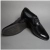 Pánske čierne elegantné topánky 45-dĺžka chodidlá 31cm Čierna