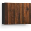 Blumfeldt WoodVista vysoká skrinka, Soft-Close, hliníkové rukoväte, udržateľné materiály (JOY-WVH800BW)