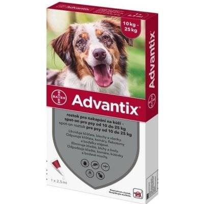 Advantix spot-on pre psy 10-25 kg 1 x 2,5 ml