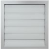 Dalap Kovová vetracia mriežka so samotiažnymi lamelami bez príruby 350x350 mm, šedá
