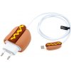 AppleMix Apple nabíjacie puzdro 18W / 20W pre Apple iPhone + kryt kábla - silikónové - hot dog