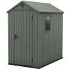 Záhradný domček Keter Darwin 4 × 6 zelený, s podlahou