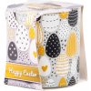 Sklo Verona 73x77 mm Easter Gray eggs, vonná sviečka