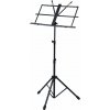 Malatec Stojan na noty 123 cm čierny