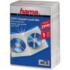 Hama Standard Double, obal na 2 DVD, s fóliou, priehľadný, balenie 5 ks (cena za balenie)