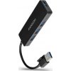 AXAGON HUE-G1A, 4x USB 3.2 Gen 1 SLIM hub, kabel Type-A 14cm napevno