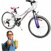 Horský bicykel Turbo 24 palcový hliníkový 13 palcov biely pre dievča