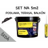 SET NA 5m2 (10kg+290ml) - 1x Tekutá dlažba ALF BL100 10 kg svetlo šedá, Tekutý plast ALF FLEX Floor II.generácia 290ml, hladidlo