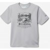 Columbia Fork Stream Short Sleeve Graphic Shirt Columbia Grey Lakeside Badge
