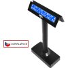 LCD zákaznícky displej Virtuos FL-730MB 2x20, RS232, obojstranný, čierny EJG0004