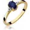 Blink-Blink Diamantový prsteň zo žtého zlata so Zafírom 2308ZZaDB