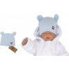 Z&Z Dvojvrstvová bavlnená čiapočka LOVE TEDDY sv. modrá
