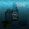 OPEL - 53E - PETROL metal. barva retušovací tužka