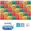 Durex Fruity Mix Balíček - 40 kondómov Durex + 2x lubrikačný gél Pasante + ultra tenký Sagami Original 0.02 ako darček