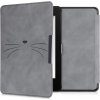 Puzdro KW Mobile - Meow Meow - KW4897514 - pre Amazon Kindle Paperwhite 4 (2018) - šedé (KW Mobile obal na Amazon Kindle Paperwhite 4 (2018), flip, Meow Meow, šedej + záruka 3 roky + darčeky zadarmo)