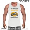 Pánske tielko RANGER® - motív Motorkári 17 Biela 4XL