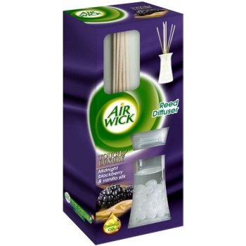 Air Wick Reed Diffuser Půlnoční ostružiny a vanilkové hodváb vonné tičinky 50 ml