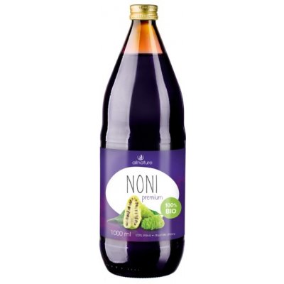 Allnature Noni Premium 100% Bio šťava 1000 ml