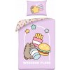 Detská posteľná bielizeň Pusheen 140 x 200 cm Halantex mikrovlákno mačka mačiatko