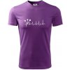EKG šípky - Pánske tričko Fantasy športové - 2XL ( Fialová )
