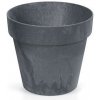 PlasticFuture Květináč Cube beton effect antracit, 20 cm