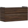 Skrinka pod umývadlo bez umývadla Hansgrohe Xelu Q 118x62,5x47,5 cm tmavý orech 54038000