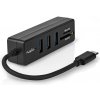 Nedis USB hub, 5 portový, USB-C, 3x USB 3.2 Gen 1, SD & MicroSD (CCGB64250BK01)