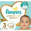 Plienky Pampers Premium Care veľ 3, 6-10 kg, 120 ks