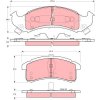 Sada brzdových platničiek kotúčovej brzdy TRW Automotive Aftermarket GDB4000