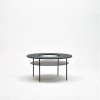 MASTER & MASTER Cocon Coffee Table Round s otvorom FARBA: Čierny kartáčovaný dub