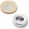 SOLLAU Neodymový magnet medzikružie D 20/10 mm, H 6 mm, N38, ponikelovaný