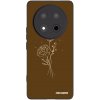 Picasee silikónový čierny obal pre Honor Magic7 Lite 5G - Brown flowers
