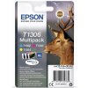 Epson Stag Multipack 3 farby T1306 DURABrite Ultra Ink, vysoká (XL) výťažnosť, atrament na báze pigmentu, 10,1 ml, 1 ks, Multipack