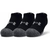 Detské nízke funkčné ponožky Under Armour HEATGEAR NO SHOW 3PK K čierne 1346754-001 - S