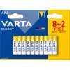 Varta Energy AAA batéria, 8+2 ks