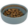 Miska DUVO+ glazovaná keramická, kamenná modrá 350ml - 12,7x12,7x4,5cm
