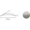 Döllken Profiles Prechodový profil DP 03 S Samolepiaca 30 x 930 mm, nerezový