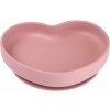 Canpol babies Silicone Suction Plate Heart Pink silikonový talíř s přísavkou 300 ml