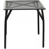 Záhradný stôl Rojaplast ZWMT-70R 70x70 cm kovový s drôtenou doskou