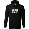 Je mi 60 pivo - Mikina pánska Cape s kapucňou - XL ( Čierna )